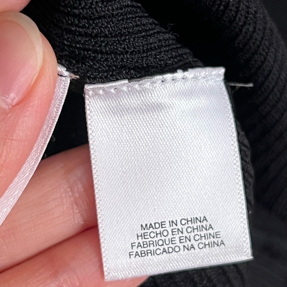 Rachel Roy Womens Cutout Pullover Black Sweater Ribbed Knit Small Preppy Noir - Picture 8 of 13